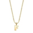 thumbnail image 4 of 1928 Jewelry Women's 14K Gold Dipped Minimalist Initial F Dainty Pendant Necklace, 20", 4 of 4