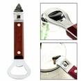 thumbnail image 2 of Eguiwyn Stainless Steel Manual Can Punch and Bottle Opener with Wood Handle - Portable Handheld Beer Punch Tool for Cans, Bottles, and Jar Caps, Beige, 2 of 6