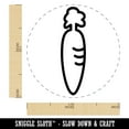 thumbnail image 2 of Cute Carrot Outline Self-Inking Rubber Stamp Ink Stamper - Brown Ink - Medium 1 Inch, 2 of 7