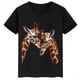 thumbnail image 3 of Ropa infantil con estampado de jirafa, camiseta de algodón de manga corta con dibujos animados para niños y niñas, camisetas deportivas de verano, 3 of 5