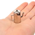 thumbnail image 4 of OULII Mini Teapot Metal Silver 1Set For Miniature Scene Setup, 4 of 8
