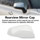 thumbnail image 3 of Tapa De Espejo Retrovisor, Tapa De Espejo Retrovisor, Cubierta Protectora Resistente A La Intemperie, Cubierta De Espejo Lateral Blanca Para Highlander 2020 A 2022, 3 of 7