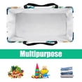 thumbnail image 5 of Hippocampus Large Capacity Oxford Cloth Picnic Basket Reusable Laundry Bag Easter Basket Foldable Box, 5 of 7