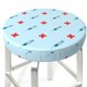 thumbnail image 3 of Balery Syringe And Red Cross Fundas de asiento para taburete de bar redondo de tela de terciopelo ajustables que protegen de arañazos y manchas para sillas de 14 a 17 pulgadas.-14 inch, 3 of 7