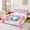 White Pink 01, variant on Feelyou Summer Ice Cream Baseball Twin Sheets for Girls, Pink Glove Drip Bedding, 3pcs, 1 Flat Sheet, 1 Fitted Sheet and 1 Pillowcase