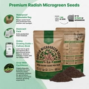 Organo Republic 50,000+ Radish Sprouting & Microgreens Seeds 1lb, Non-GMO Heirloom Sprout Seeds Kit