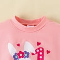 thumbnail image 7 of Baby Easter Outfit Toddler Baby Boys and Girls Spring Summer Easter Cute Rabbit Anniversary Printed Outfit My First Easter Baby Boy Outfit Pink 3 Months-6 Months, 7 of 7