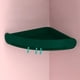thumbnail image 4 of Estante de ducha a prueba de agua Soporte para artículos diversos, Práctico organizador de estante de baño desmontable montado en la pared, para baño Verde oscuro Macarena Estante de esquina, 4 of 8