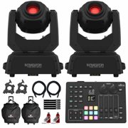 Chauvet DJ Intimidator Free Spot 60 ILS Moving Heads Pair with ILS Command Lighting Controller Package