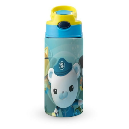 

The Octonauts Poster Kid s Insulated Water Bottle With Straw Vacuum Stainless Steel Cup Leak-Proof Toddler Thermoses Children Water Cup