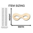 thumbnail image 2 of Unfinished Wood Super Hero Mask Shape - Craft - up to 46" DIY 18" / 3/4", 2 of 3