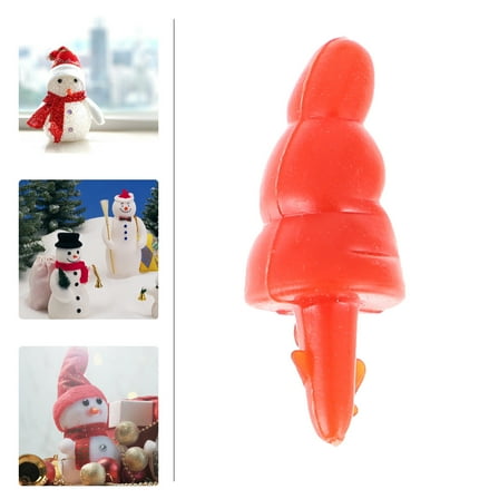 NUOLUX 100Pcs Miniature Snowman Carrot Nose for Christmas and Winter Toys