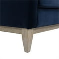 thumbnail image 4 of Jennifer Taylor Home Knox 36" Modern Farmhouse Performance Velvet Large Living Room Accent Arm Chair in Dark Navy Blue, 4 of 8