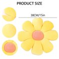 thumbnail image 4 of Cojín trasero con forma de girasol para decoración del hogar, cojín para sala de estar (amarillo) Ehuebsd Libre de BPA, 4 of 9