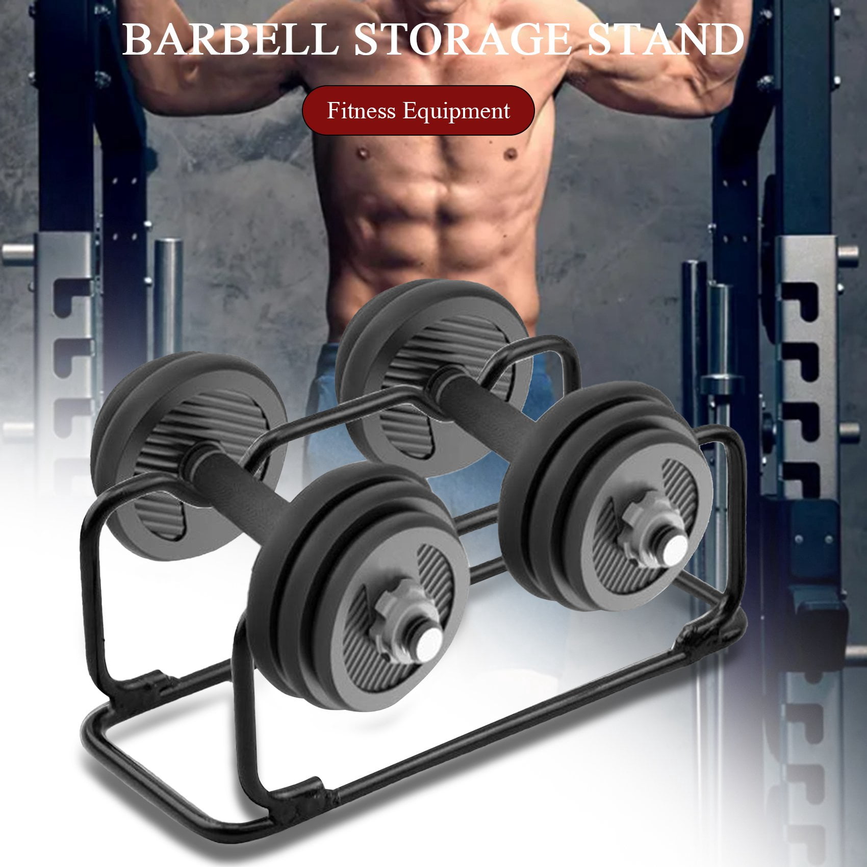 Small Dumbbell Stand Rack, Barbell Holder, Compact Steel Rack Storage