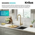 thumbnail image 4 of KRAUS Bolden 2-Function Single Handle Pull Down Kitchen Faucet in Spot-Free Brushed Brass, 4 of 7