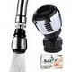 thumbnail image 1 of Adaptador de filtro de boquilla de grifo con diseño giratorio de 360 grados duradero, aireador de grifo de acero inoxidable y plástico que ahorra agua, ahorra hasta un 70 % de agua en comparación con, 1 of 5