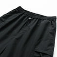 thumbnail image 5 of HAPIMO Elastic Waist Drawstring Comfy Shorts for Beach Vacation Lightweight Relaxed Fit Solid Color Men's Shorts Casual Outings Sports Shorts Breathable Shorts Black Medium, 5 of 6