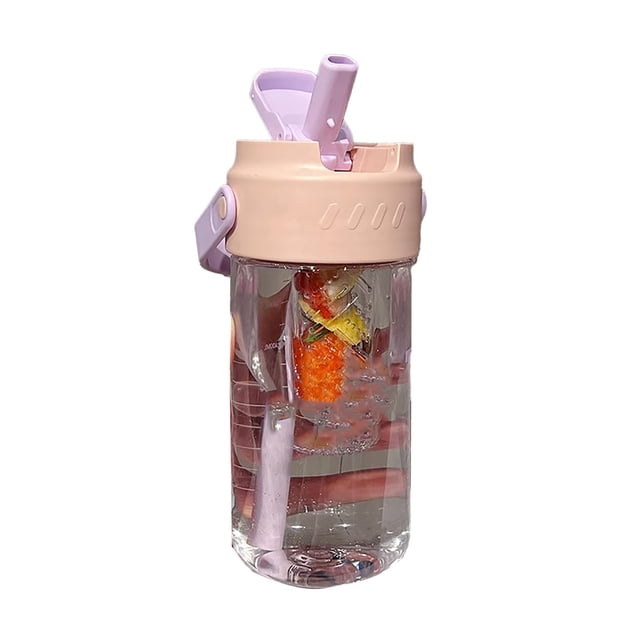 Botella De Agua Con Pajita De 700 Ml Con Colador De Té, Fácil De Transportar, Gran Capacidad, Separación De Té, Fácil De Beber, Hermoso Diseño Para Niñas Y Mujeres