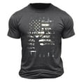 thumbnail image 3 of Xysaqa Beach Shirts for Men Boys Shirts Men's American Flag T-Shirts Short Sleeve Animals Graphic Tee USA Flag Distressed Patriotic Shirts S-2X Sports T Shirt Men Summer Savings, 3 of 5