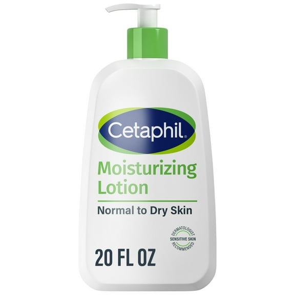Cetaphil Moisturizing Lotion for Normal to Dry Skin, Hydrating Fragrance Free, 20 fl oz