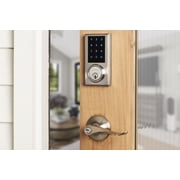 Brinks Single Cylinder Electronic Touchscreen Deadbolt, Satin Nickel Finish