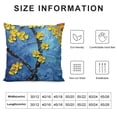 thumbnail image 5 of SHANXI Throw Pillow Covers Flower Plant Cushion Cover Soft Pillow Cases for Home Sofa Bed Chair Car Office Decorative 22x22in, 5 of 5
