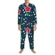 thumbnail image 3 of Balery Christmas Pijama para Hombre de Dos Piezas con Manga Larga, Conjunto de Dormir y Descanso Suave con Bolsillos-Small, 3 of 6