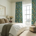 thumbnail image 6 of Jainmy Farmhouse Hummingbird Patterned Curtain,Thermal Insulated Blackout Curtains for BedroomDining Living Room,Rod Pocket Back Tab Drapes,52x96 inch,Set of 2,Sage Green, 6 of 9