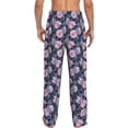 thumbnail image 3 of Xecao Flowers Men's Straight Lounge Pajama Pants: The Ultimate in Comfortable Sleepwear, 3 of 9
