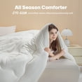 thumbnail image 4 of PAYDA Lightweight Down Alternative Bedding Comforter with Corner Tabs-All Season White 88"x88", 4 of 6