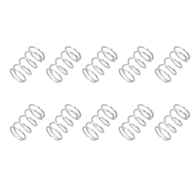 Uxcell Fil de Compression à Ressort Dia 304 Acier Inoxydable Extension Mécanique 0.3x3x5mm