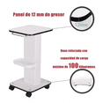 thumbnail image 3 of Mesa Carrito Auxiliar para Spa Estetica, Color Blanco, 3 of 4