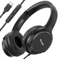 thumbnail image 1 of Auriculares Wuopzf USB C con micrófono externo con cable, control de volumen, 1 of 7