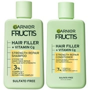 Garnier Fructis Hair Filler Vitamin Strength Repair Shampoo & Conditioner Set, 10.1 fl oz