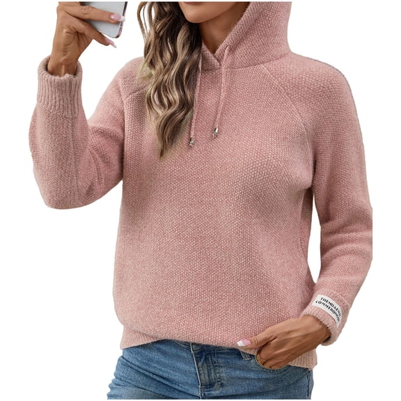 YueHuiYing Trends Womens Loose And Versatile Athletic Fuzzy Hoodies Pullover for Women Oversized Hoodie