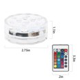 4PCS Submersible LED Lights Remote Control 16 Colors for Aquarium Pool ...