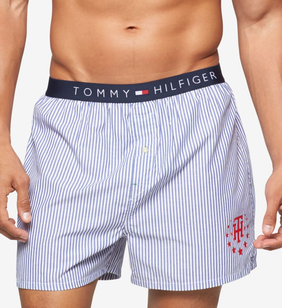 tommy hilfiger flag cotton shorts