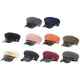 thumbnail image 4 of Qarigey MujerCapitánSombrero Gorra con visera Moda Estilo británicoRetro Multicolor Cómodo Sombreros Vino rojo De lana, 4 of 6