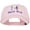 Lt Pink, variant on I Love Mardi Gras with Fleur de Lis Embroidered Cotton Cap - Navy OSFM