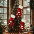 thumbnail image 5 of Xuniizn Christmas Stockings Bulk, Assorted Festive Xmas Stockings for Fireplace Mantel Decor, Traditional Holiday Ornaments, Christmas Decorations for Home, 100%Polyester, 5 of 6