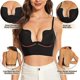 thumbnail image 3 of Sujetador con espalda baja para mujer, sujetador sin espalda con escote profundo en forma de U y tirantes transparentes convertibles, 3 of 5
