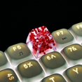 thumbnail image 4 of 1PC Translucent Epoxy Keycap With Dry Flower Elegant For Mechanical Keyboards Enhancement Keycap Pink, 4 of 4