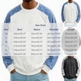 thumbnail image 3 of LODIENY Men Fall Crew Neck Sweatshirts Raglan Long Sleeve Color Block Casual Shirt Classic Fit Casual Fashion Athletic Shirts White S, 3 of 7