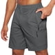 thumbnail image 1 of WILLBEST Pantalones Cortos Casuales para Hombre, Pantalones Casuales con Cremallera y Bolsillos Cargo, Ajustados, con Cordón, de Verano, 1 of 3