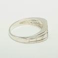 thumbnail image 3 of LBG British Made 10k White Gold Natural Sapphire Mens Band Ring - 25 size options - Size 10, 3 of 6