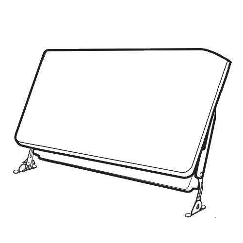 Dometic 54106 Stove Top Cover BiFold Cover; Fits 17 Inch and 21 Inch RV/ RA/ CV and CA Series