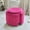 Red, variant on YINIX Pouf Ottoman with Wheels, Velvet Fabric Wooden Frame Pouf for Living Room, Bedroom, Purple