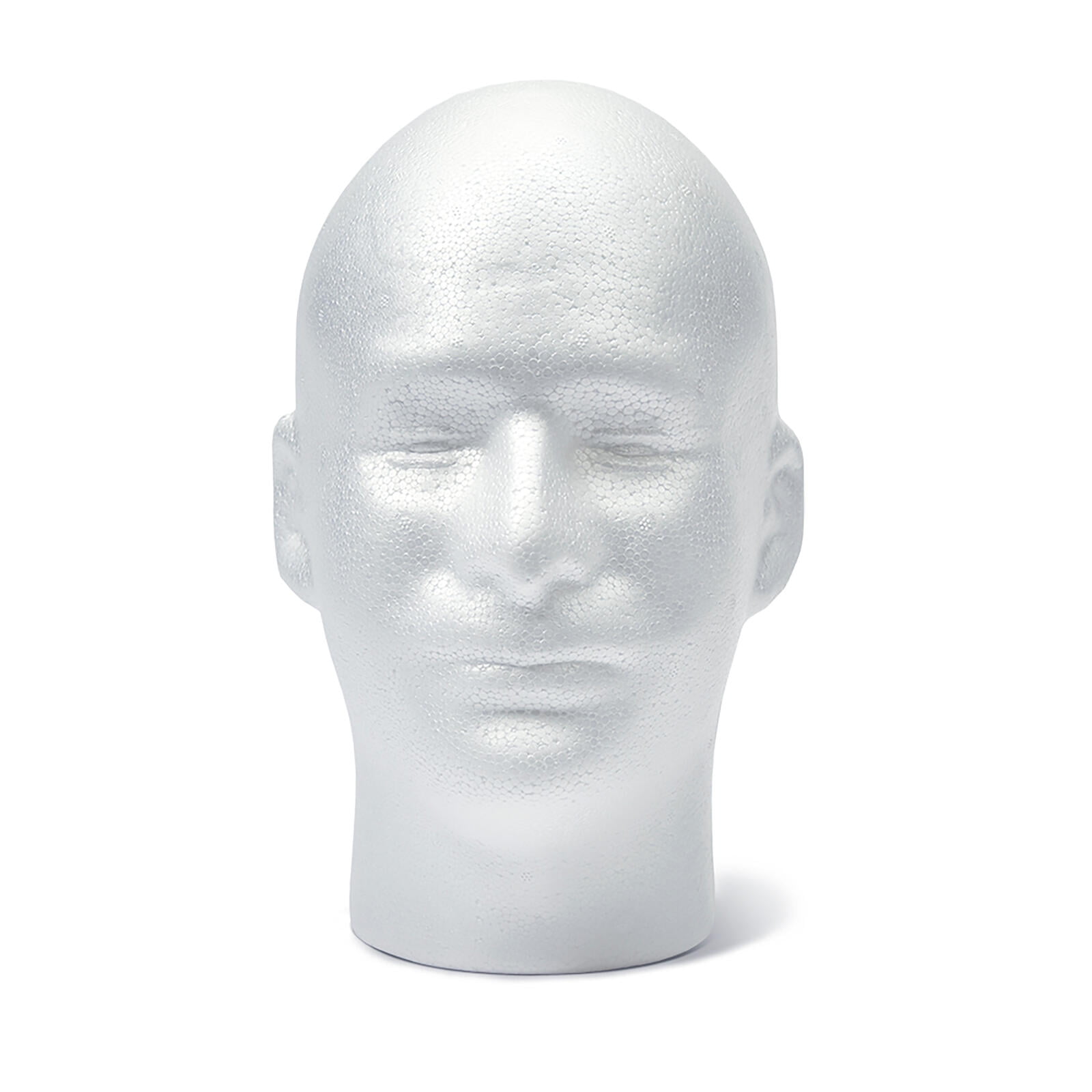 (2 pack) FloraCraft SmoothFōM Male Head 6.2 Inch x 8.8 Inch x 10.3 Inch White