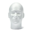 thumbnail image 2 of (2 pack) FloraCraft SmoothFōM Male Head 6.2 inch x 8.8 inch x 10.3 inch White, 2 of 7